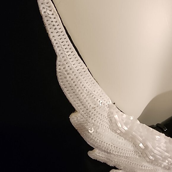 Size 4 BCBG Max Azria Abigayle LBD W/Beaded Dove Customized W/Embroidery Birds - Picture 13 of 13